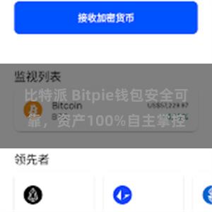 比特派 Bitpie钱包安全可靠，资产100%自主掌控