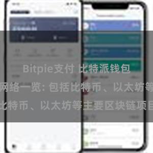 Bitpie支付 比特派钱包支持的区块链网络一览: 包括比特币、以太坊等主要区块链项目