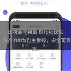 比特派苹果版 Bitpie钱包：资产100%自主掌控，安全可靠。