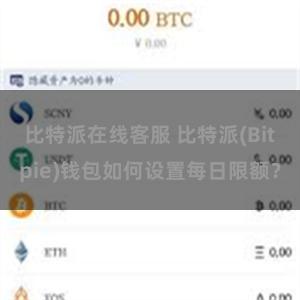 比特派在线客服 比特派(Bitpie)钱包如何设置每日限额？