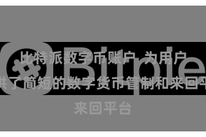 比特派数字币账户  为用户提供了简短的数字货币管制和来回平台